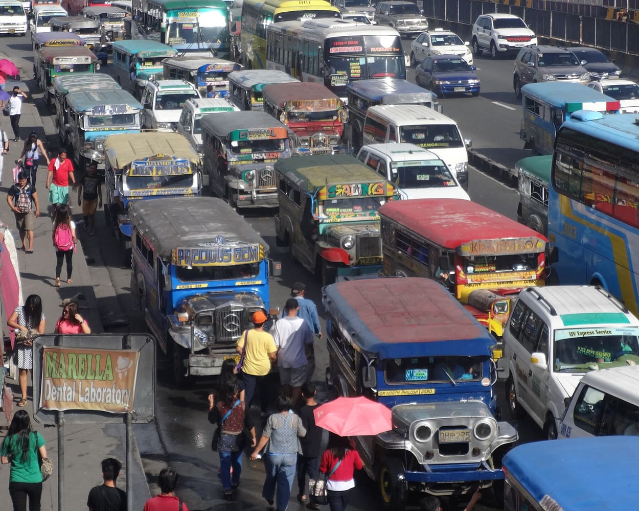 Traffic on Commonwealth Avenue, Quezon City
